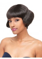 Short Straight Lace Front Human Hair Wigs 