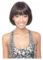 100% Human Hair Lace Wigs With Bangs 