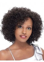 New Impressive Short Curly African American Lace Wigs for Women 12 Inch 
