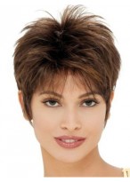 Short Length With Closout Style Synthetic Wig 
