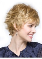 Short Cropped Pixie Synthetic Wig 