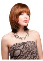 Collar Length Layers Synthetic Wig 