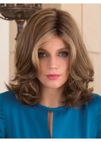 Full lace Central Parting Shoulder-length Hair Wave Wig 