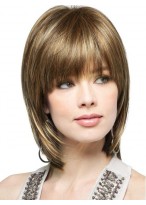 The Latest Catwalk Trends Synthetic Lace Wigs With Full Bangs 