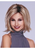 Mid-length Layered Bob Synthetic Lace Front Wig 