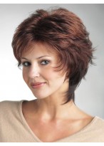 Flicked Layers Tapered Nape Synthetic Wig 
