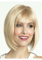 Contemporary Bob Style Shag With a Fringe of Bangs Synthetic Wig 