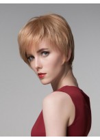 Short Straight Blond Synthetic Wigs for Women 