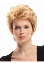 Short Shag Curly Lace Front Wig