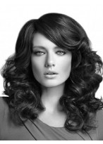 High Fashion Long Synthetic Spiral Wavy Lace Wig 