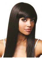 16 Inch Silky Straight Remy Human Hair Full Lace Wigs 