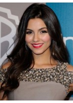 24" Victoria Justice Elegant Long Wavy Full Lace Wig
