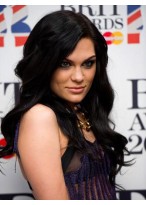 Jessie J Long Wavy Synthetic Lace Wig 