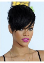Rihanna Boystyle Fashion Short Synthetic Wig 