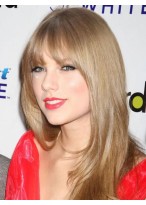 Taylor Swift Long Straight Synthetic Blonde Wig 