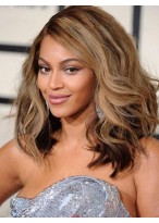 Beyonce Knowles Fabulous Hairstyle Wavy Lace Wig 
