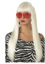 Cool Long Straight Lady Gaga Capless Wig for Woman 