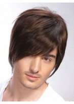 100% Remy Human Hair Full Lace Mens Wig 