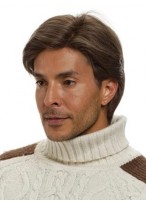 Classic Short Straight Human Hair Wig for Man 