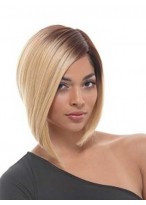 Shoulder Length Synthetic Capless Wig 