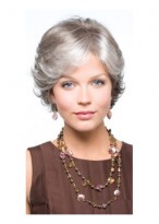 Classical Side Parting Wavy Short Capless Wig 