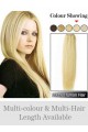 Tangle Free Remy Human Hair Straight Full Head Extensions