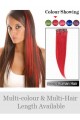 20 Inches 6 pcs Highlight Clip in Human Hair Extensions