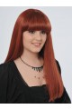 22" Straight Full Lace Human Hair Wig with Bangs