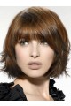 Chic Bob Straight Synthetic Capless Wig with Bangs