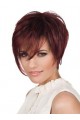 Short Straight Layers Cut Human Hair Lace Front Wig