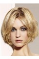 Short Wavy Bob Lace Wig with Curly Ends