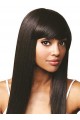 20" Silky Straight Remy Human Hair Lace Front Wig