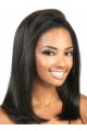 14"  Yaki Straight Remy Human Hair Lace Front Wig