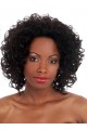 Sophisticated Curly Synthetic Medium Length Wig