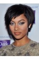 Shinning Short Curly Black African American Wigs for Women