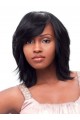 The Fresh Short Straight Brown Full Bang African American Wig