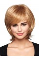 Mid-Length Straight Chic Layers Synthetic Wig