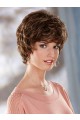 Short Tousled Wavy Synthetic Capless Wig