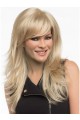 Long Hair Layers With Flicked Tips Style Synthetic Wig
