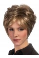 Short Soft Curls Pixie Cut Synthetic Wig With Wispy Long Sides