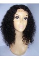 16" Lace Front Curly Human Hair Wig