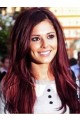 Cheryl Cole Style Plum Red Wig