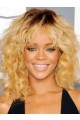 Rihanna - Ringlet Wavy &amp; Soft Fringe Wig