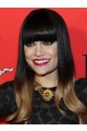 Jessie J's Ombre Boxy Fringe Dip Dye Wig
