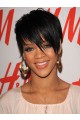 Rihannas Bangs Short Hairstyle Wig