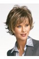 Short Sweeping Textured Layers Capless Wig