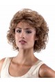 Chin-Length layered Curly Synthetic Lace Front Wig